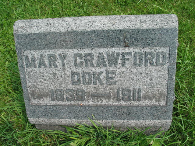 Mary Crawford Dole tombstone